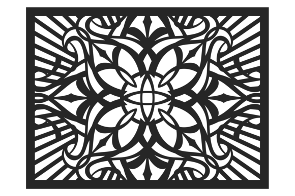 Abstract Cut Ornament Laser Pattern Design: Elevating Spaces with Precision