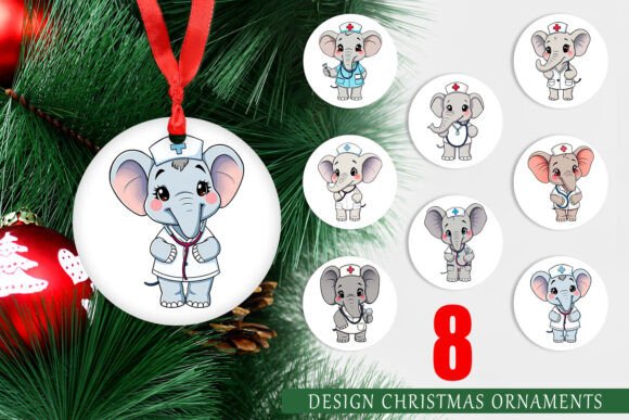 Celebrating Care: The Charm of Ornament Nurse Elephant Designs for the Holidays