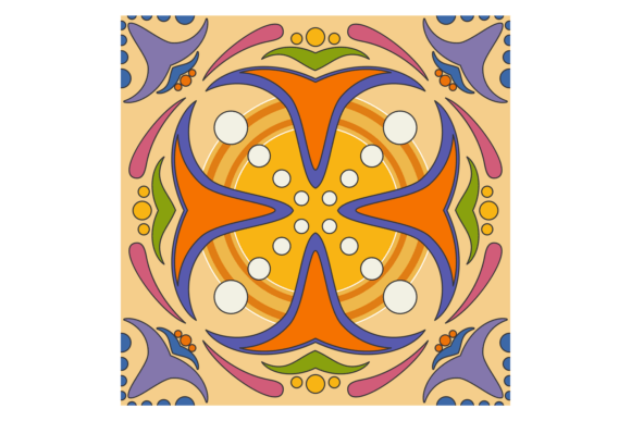 Colorful Tile Pattern. Square Ceramic De: A Strategic Asset for Design and Workflow
