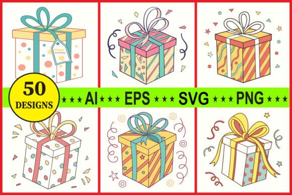 Elevate Designs with Gift Box Vector Set