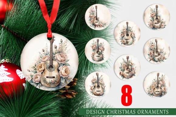 Elevate Your Holiday Decor with Classic Guitar Ornaments: A Guide to High-Quality Printable Designs