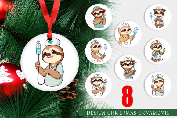 Elevating Holiday Merchandising: The Strategic Appeal of the Ornament Nurse Sloth Design Set