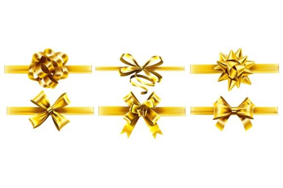 Elevating Visual Storytelling: The Strategic Power of Realistic Golden Ribbons with Bows in Modern Design