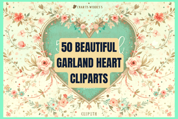 Elevating Visual Storytelling: The Strategic Value of 50 Beautiful Garland Heart Cliparts in Modern Design