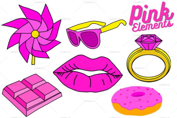 Enhancing Digital Romance with Pink Sweet Elements Decorate PNG
