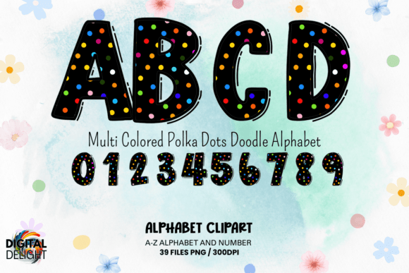 Evaluating the Multi Color Polka Dot Doodle Alphabet for Creative Projects
