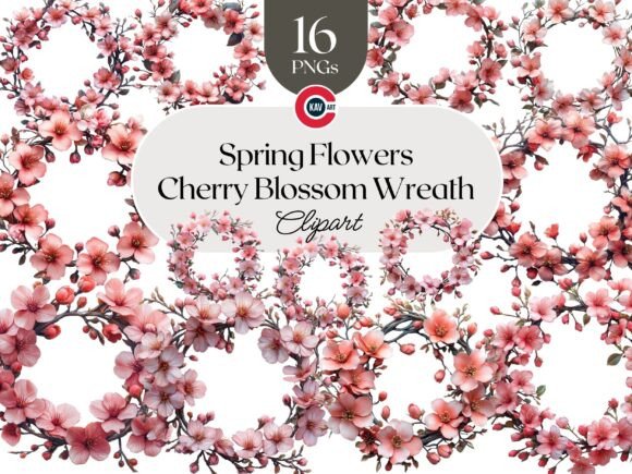 Floral Garland Cherry Blossom Wreath