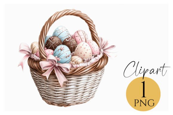 Integrating Easter Egg Basket PNG Clipart into Your Creative and Business Workflows
