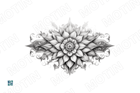 Intricate Hand-Drawn Floral Mandala Art