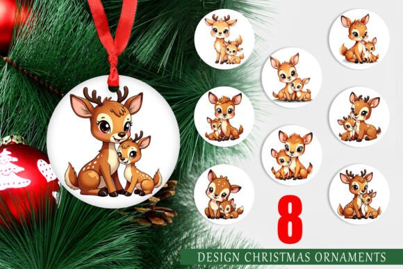 Ornament Deer Mother’s Day Designs
