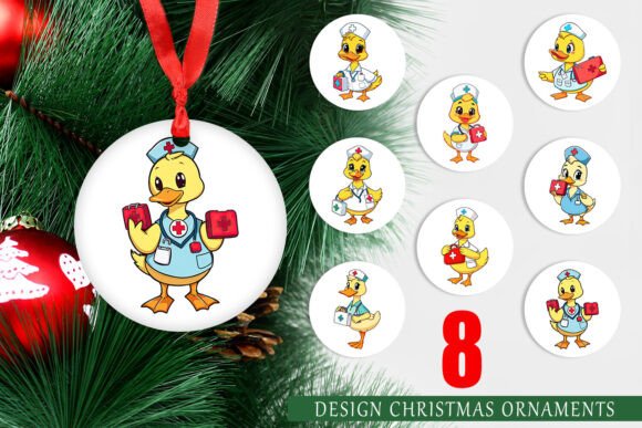 Ornament Nurse Duck: Elevating Holiday Decor with Professional-Grade Printable Designs