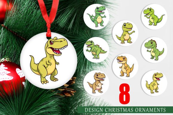 Ornament Smiling T-Rex: Strategic Design for Memorable Holiday Branding