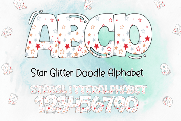 Star Glitter Doodle Alphabet: Adding Celestial Sparkle to Your Creative Projects
