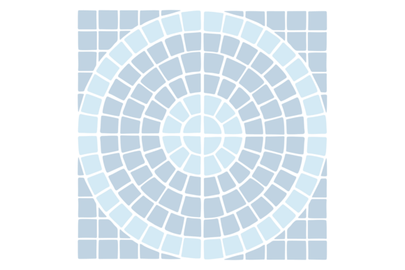 Stone Rosette Pattern Promenade Walkway: Elevating Outdoor Design with Timeless Elegance