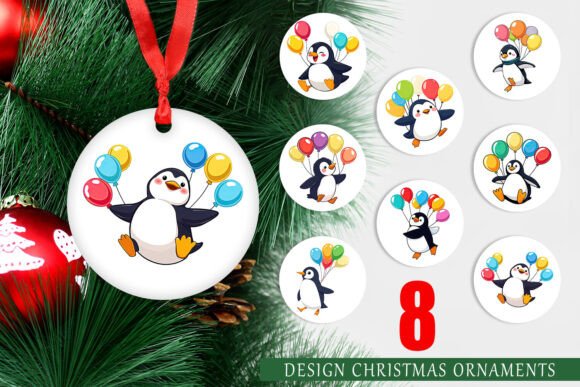 Strategic Visual Assets: Leveraging the Ornament Penguin with Balloons for Brand Impact