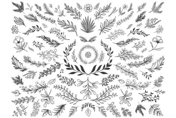 The Timeless Appeal of Hand Drawn Floral Decor Leaves in Modern Design