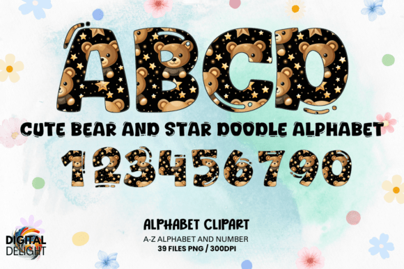 Unleashing Whimsy: The Creative Power of the Cute Bear Star Doodle Alphabet