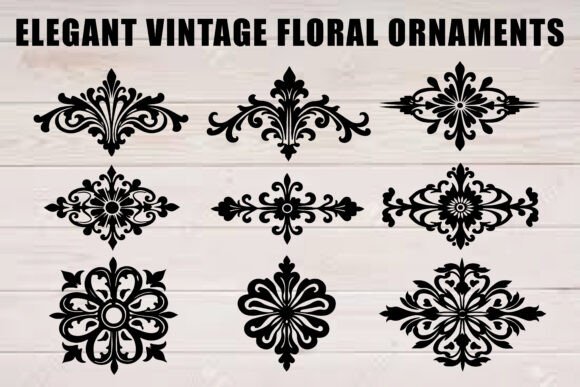 Unlocking Elegance: The Versatile Power of the Black Vintage Floral Ornament Set