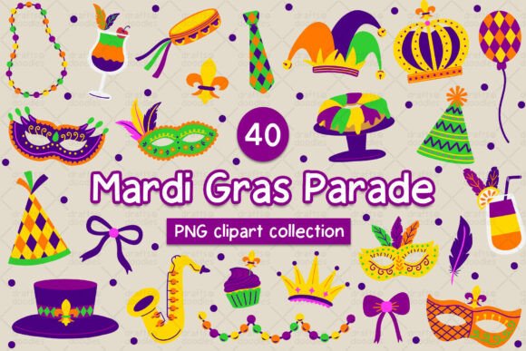 Unlocking the Vibrant Potential of a Mardi Gras Parade Clipart Collection for Creative Projects