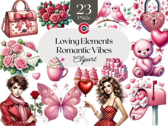 Valentine Vibes with Romantic PNG